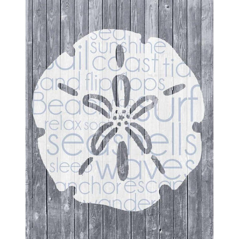 Shell Wood Panel Black Modern Wood Framed Art Print by Gibbons, Lauren