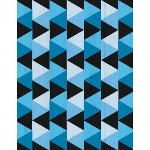 Geometric Tri Black Modern Wood Framed Art Print by Gibbons, Lauren