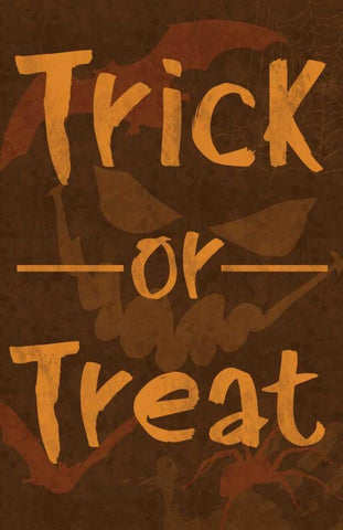 Trick or Treat Black Ornate Wood Framed Art Print with Double Matting by Gibbons, Lauren