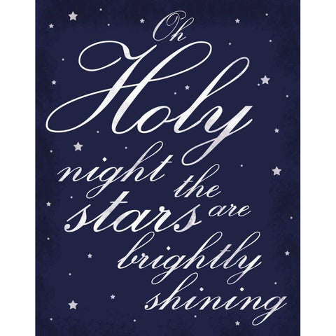 Holy Night White Modern Wood Framed Art Print by Gibbons, Lauren