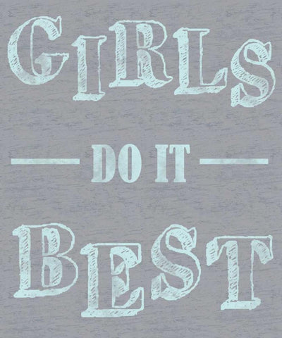 Girls Best Black Ornate Wood Framed Art Print with Double Matting by Gibbons, Lauren