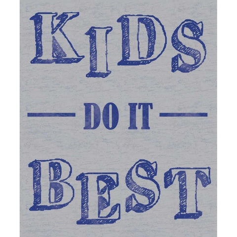 Kids Best White Modern Wood Framed Art Print by Gibbons, Lauren