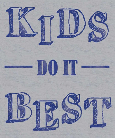 Kids Best White Modern Wood Framed Art Print with Double Matting by Gibbons, Lauren
