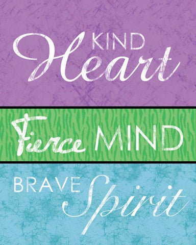 Heart Mind Spirit Black Ornate Wood Framed Art Print with Double Matting by Gibbons, Lauren