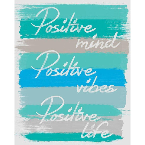 Positive White Modern Wood Framed Art Print by Gibbons, Lauren