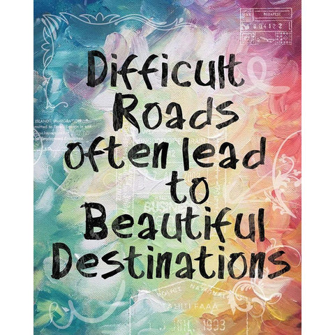 Beautiful Destinations Black Modern Wood Framed Art Print by Gibbons, Lauren