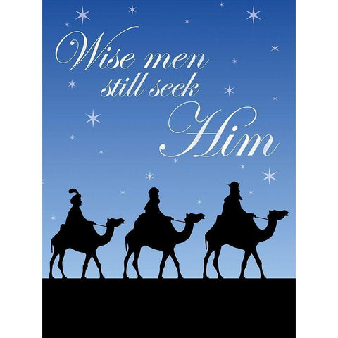 Wise Men New Gold Ornate Wood Framed Art Print with Double Matting by Gibbons, Lauren