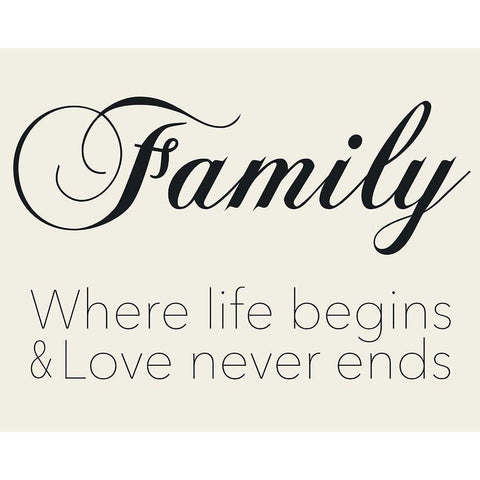 Family Life White Modern Wood Framed Art Print by Gibbons, Lauren