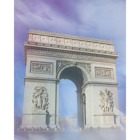 Paris 2 White Modern Wood Framed Art Print by Gibbons, Lauren