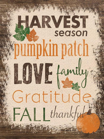 Harvest Time White Modern Wood Framed Art Print with Double Matting by Gibbons, Lauren