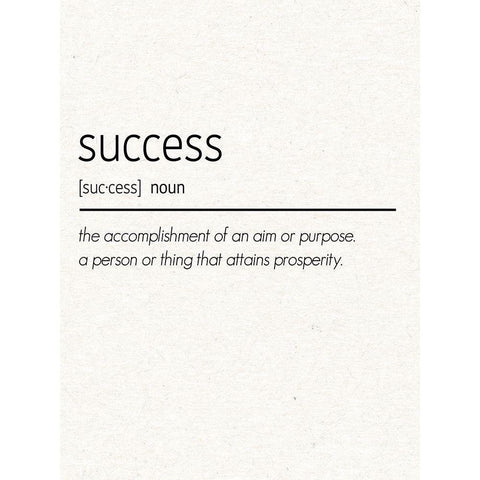 Success Gold Ornate Wood Framed Art Print with Double Matting by Gibbons, Lauren