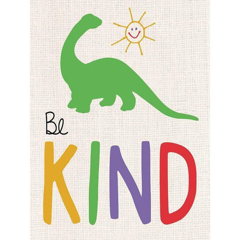 Be Kind Black Modern Wood Framed Art Print with Double Matting by Gibbons, Lauren