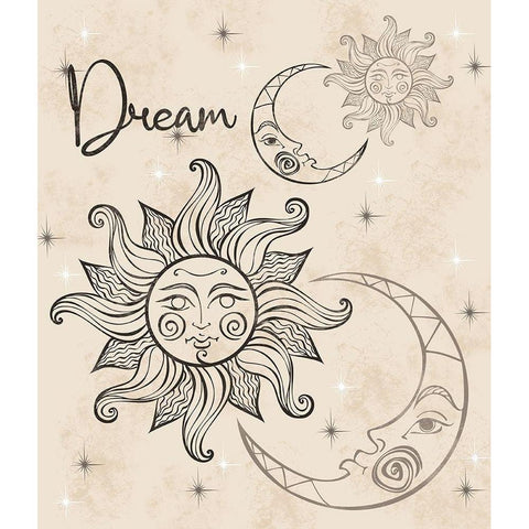 Dream B Black Modern Wood Framed Art Print with Double Matting by Gibbons, Lauren