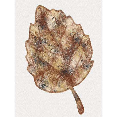 Watercolor Leaf 1 Gold Ornate Wood Framed Art Print with Double Matting by Gibbons, Lauren