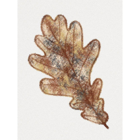 Watercolor Leaf 2 Gold Ornate Wood Framed Art Print with Double Matting by Gibbons, Lauren