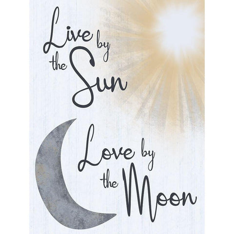 Sun And Moon Gold Ornate Wood Framed Art Print with Double Matting by Gibbons, Lauren