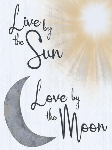 Sun And Moon Black Ornate Wood Framed Art Print with Double Matting by Gibbons, Lauren