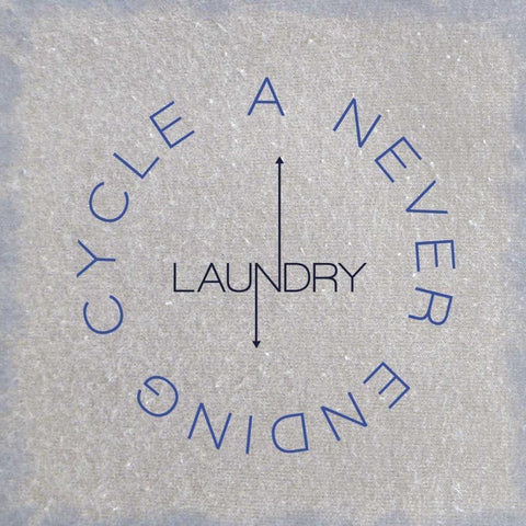 Never Ending Cycle White Modern Wood Framed Art Print with Double Matting by Gibbons, Lauren