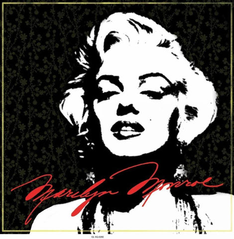 Marilyn Portrait E Black Ornate Wood Framed Art Print with Double Matting by Gibbons, Lauren