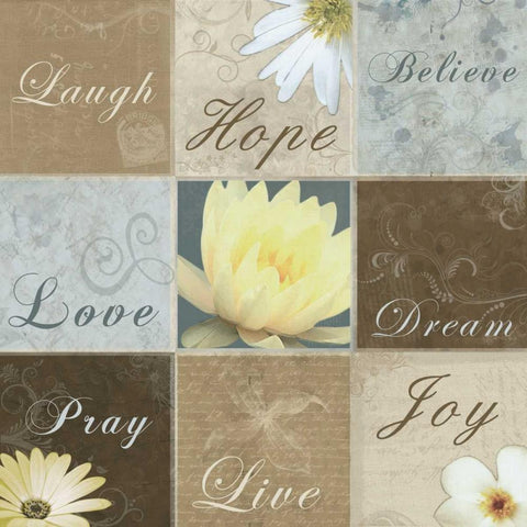 9 Box Blues 2 Gold Ornate Wood Framed Art Print with Double Matting by Gibbons, Lauren