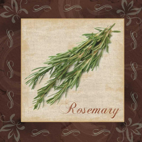 Rosemary Black Ornate Wood Framed Art Print with Double Matting by Gibbons, Lauren