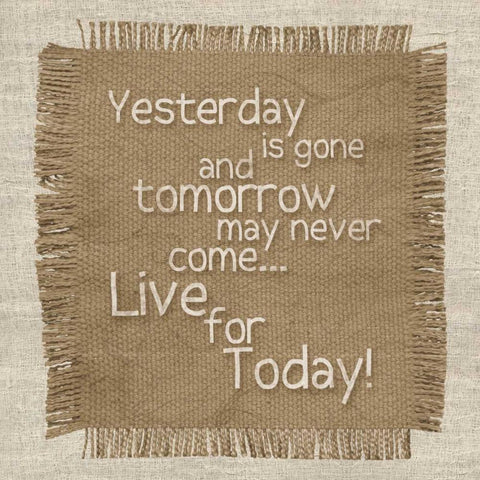 Burlap Today White Modern Wood Framed Art Print by Gibbons, Lauren