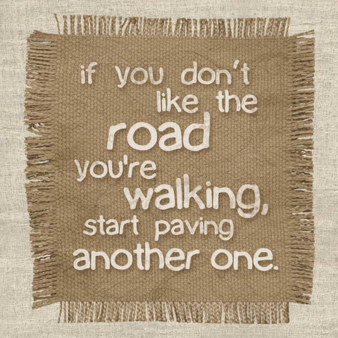Burlap Road Gold Ornate Wood Framed Art Print with Double Matting by Gibbons, Lauren