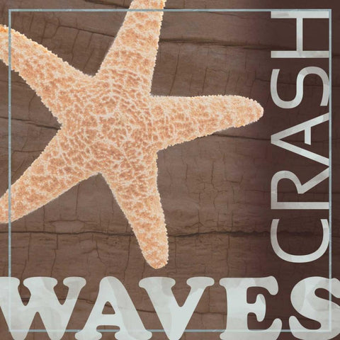 Waves Crash Gold Ornate Wood Framed Art Print with Double Matting by Gibbons, Lauren