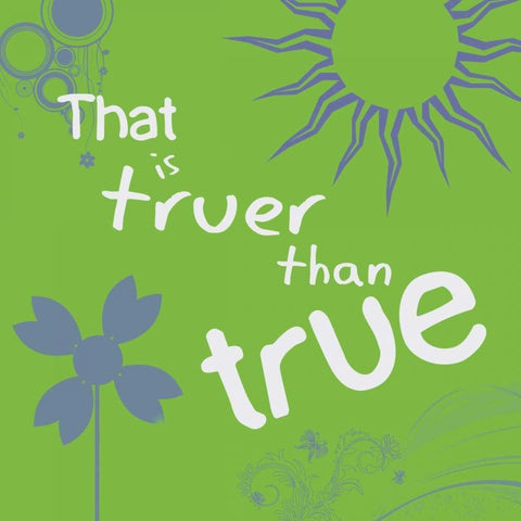 Truer Than True White Modern Wood Framed Art Print with Double Matting by Gibbons, Lauren