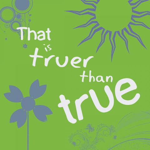 Truer Than True Black Modern Wood Framed Art Print by Gibbons, Lauren