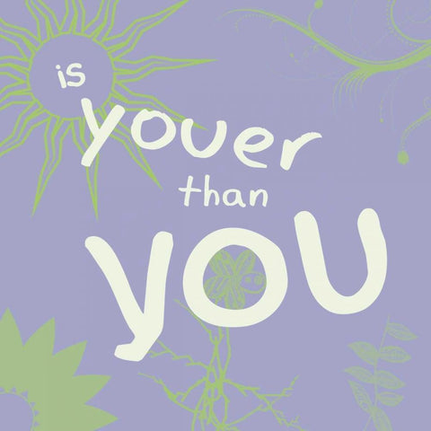 Youer Than You White Modern Wood Framed Art Print with Double Matting by Gibbons, Lauren