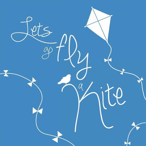 Fly A Kite Gold Ornate Wood Framed Art Print with Double Matting by Gibbons, Lauren