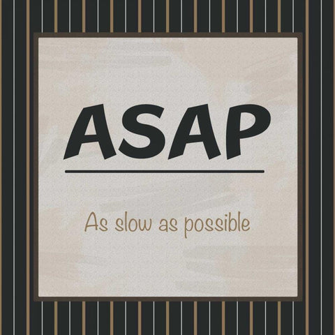 ASAP Pin Stripe Black Ornate Wood Framed Art Print with Double Matting by Gibbons, Lauren