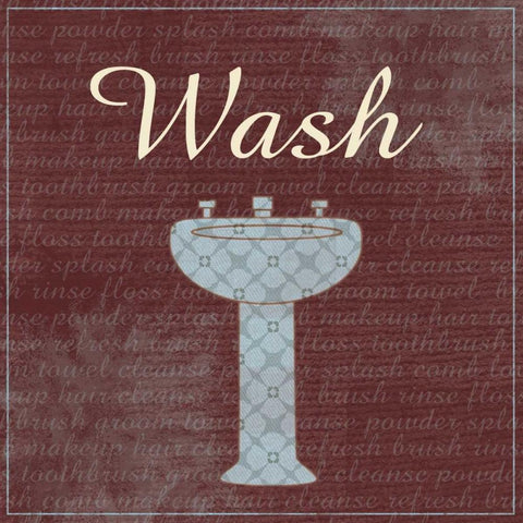 Wash White Modern Wood Framed Art Print by Gibbons, Lauren