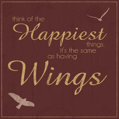 Having Wings Black Modern Wood Framed Art Print by Gibbons, Lauren