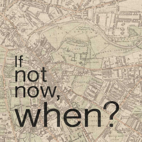 Not Now When White Modern Wood Framed Art Print by Gibbons, Lauren