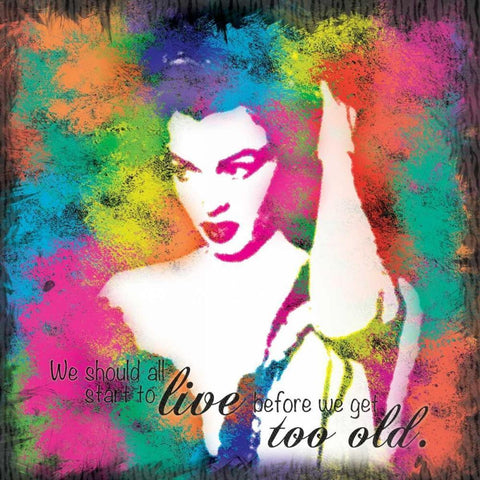 Marilyn Rainbow B Gold Ornate Wood Framed Art Print with Double Matting by Gibbons, Lauren