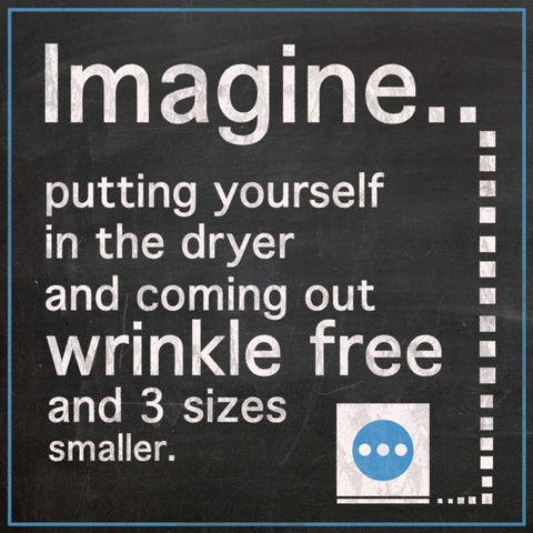 Imagine The Dryer White Modern Wood Framed Art Print by Gibbons, Lauren