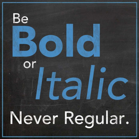 Be Bold White Modern Wood Framed Art Print with Double Matting by Gibbons, Lauren