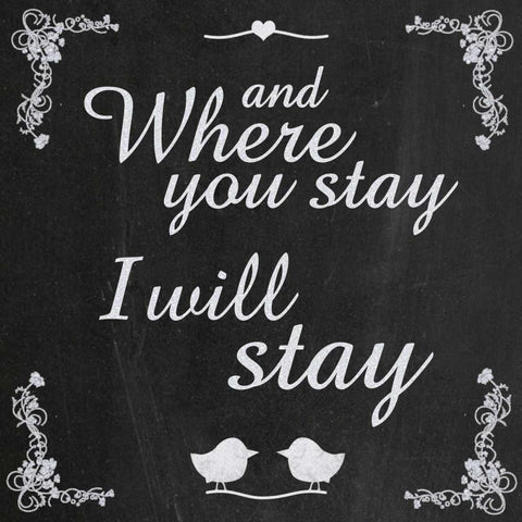 Where Stay 5 Black Ornate Wood Framed Art Print with Double Matting by Gibbons, Lauren