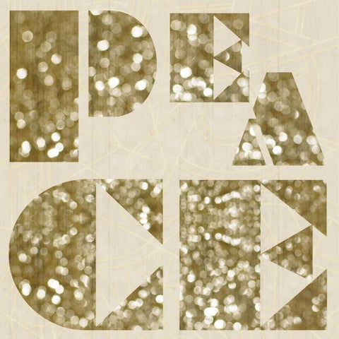 Peace White Modern Wood Framed Art Print with Double Matting by Gibbons, Lauren