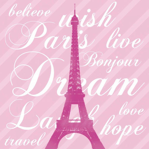 Paris Dream 5 Black Modern Wood Framed Art Print with Double Matting by Gibbons, Lauren