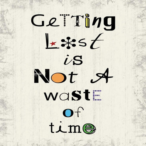 Getting Lost Gold Ornate Wood Framed Art Print with Double Matting by Gibbons, Lauren