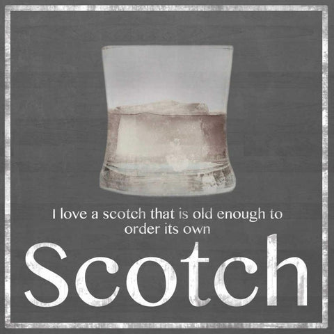 Scotch 2 White Modern Wood Framed Art Print by Gibbons, Lauren