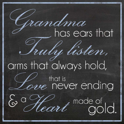 GrandmaHeart White Modern Wood Framed Art Print with Double Matting by Gibbons, Lauren