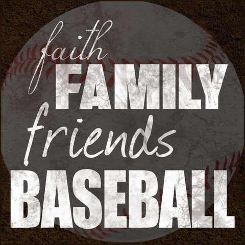 Baseball Friends Black Ornate Wood Framed Art Print with Double Matting by Gibbons, Lauren