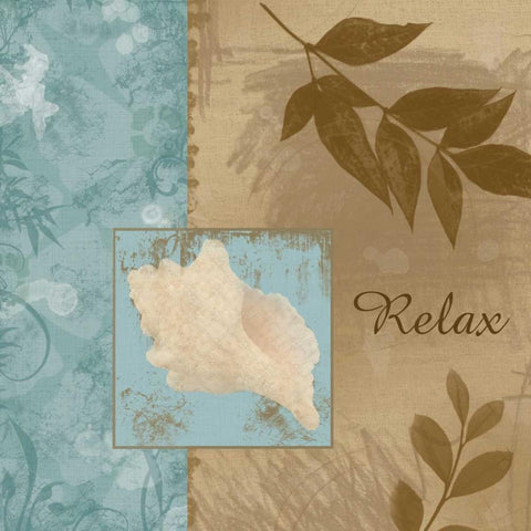 Coastal Relaxation Black Modern Wood Framed Art Print by Gibbons, Lauren