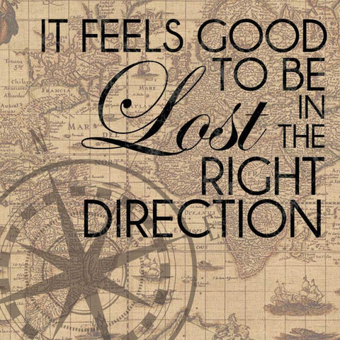 Right Direction White Modern Wood Framed Art Print by Gibbons, Lauren