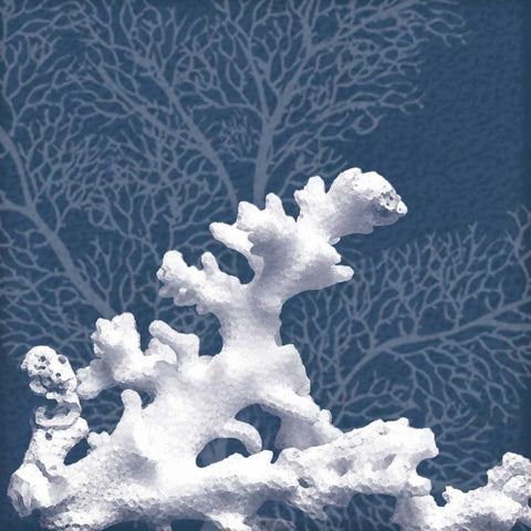 Sea Coral 1 White Modern Wood Framed Art Print by Gibbons, Lauren
