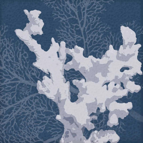 Sea Coral 2 White Modern Wood Framed Art Print with Double Matting by Gibbons, Lauren
